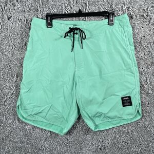 Vivint Board Shorts Men's Size 34 (XL) Turquoise Blue Summer Boardshort Rare